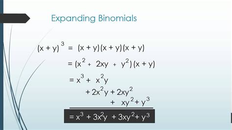 Expanding binomials (video) Series Khan Academy